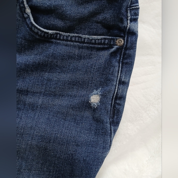 NYDJ Jeans Women's jeans Teresa Wideleg Blue Riverwalk wash Raw hem size 12 - Picture 13 of 16